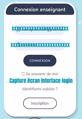 identification compte enseignant