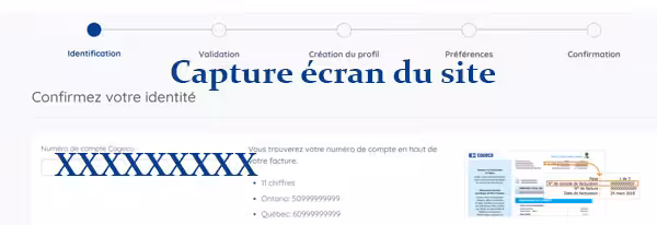 Créer compte Cogeco