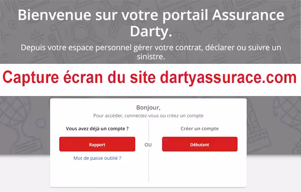 Darty assurance mon compte