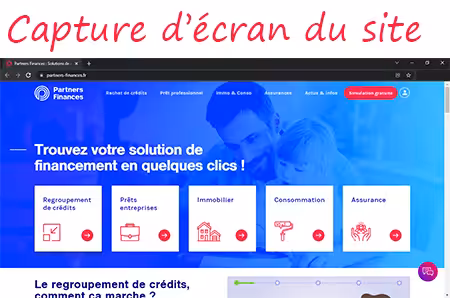 Connexion à mon espace client Partners Finances