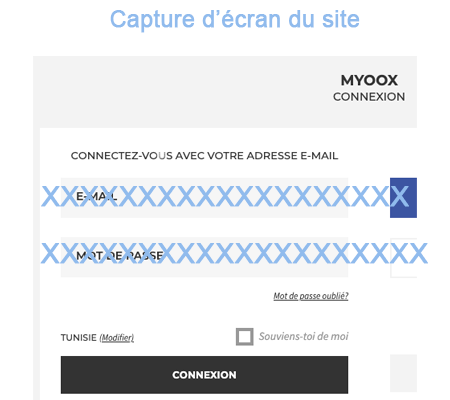 Yoox se connecter