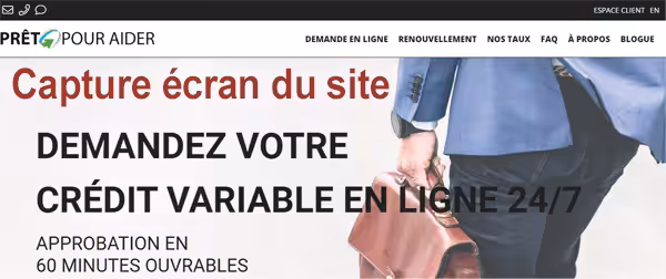 Connexion rapide à mon compte client Prêt pour Aider en ligne