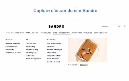 Sandro Paris boutique en ligne 