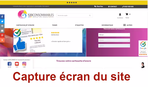 Se connecter à mon compte 123consommables en ligne
