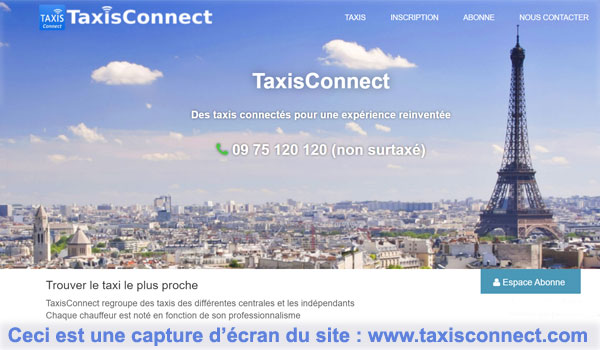 Taxi Connect application pour chauffeur de taxi