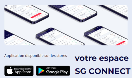 Consulter mes comptes Société générale Cameroun sur l'application SG Connect Mobile