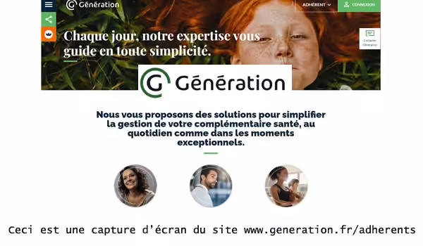 Génération mutuelle tableau de garantie 