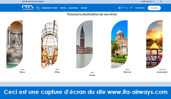 ITA Airways check-in online
