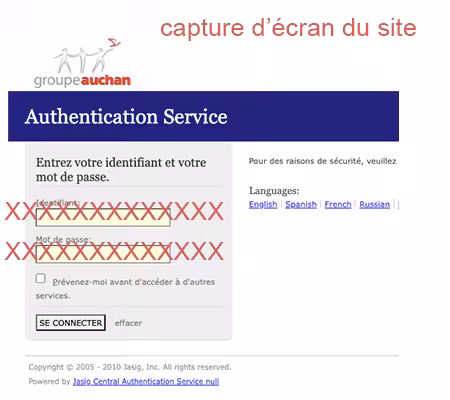 Auchan hr4you Connexion
