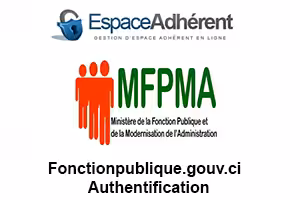 Fonctionpublique.gouv.ci - Authentification à Mon Espace Fonctionnaire