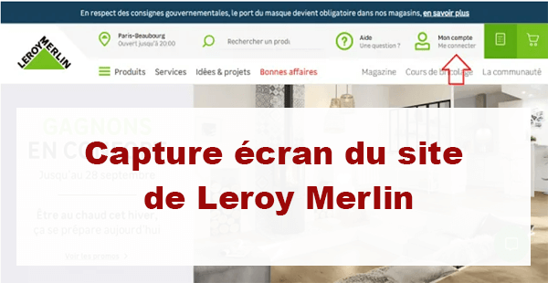 Créer un compte Leroy Merlin en ligne