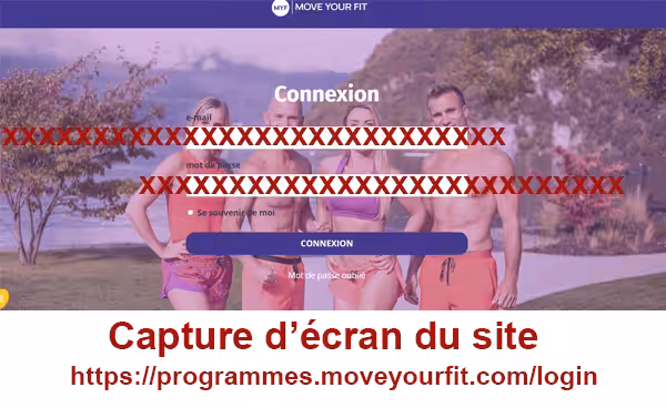  Formulaire de connexion à l'espace membre MYF vp4s.