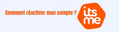 Réactivation compte itsme