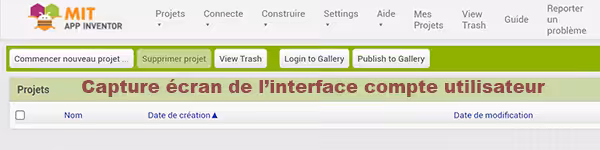 creation application android avec app inventor
