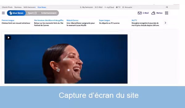 Site officiel www.bluewin.ch