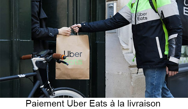 Payer la commande Uber Eats à la livraison