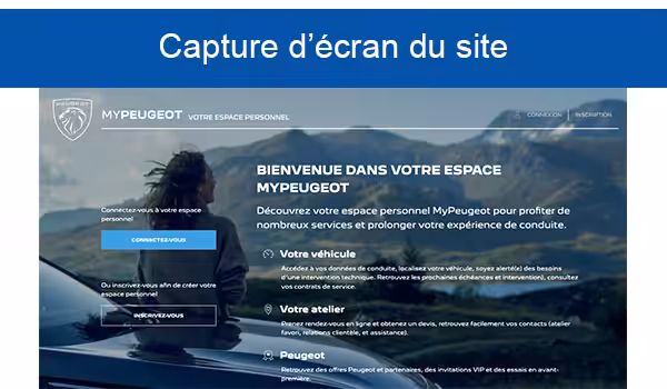 Site Internet my peugeot