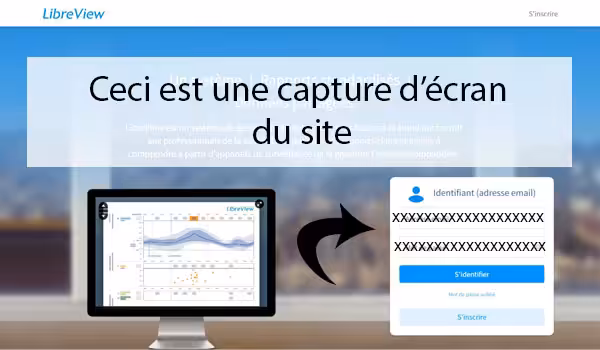 Identification sur www.libreview.com