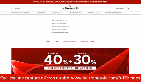 poltronesofa commande et accès à mon espace client