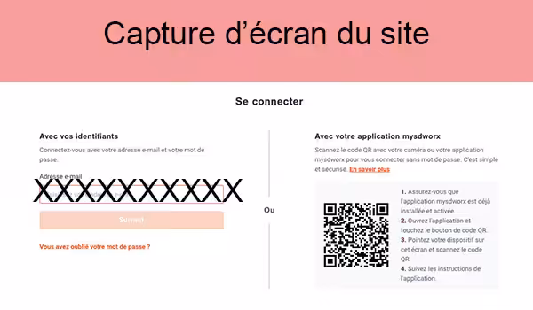 Connexion employé sd worx