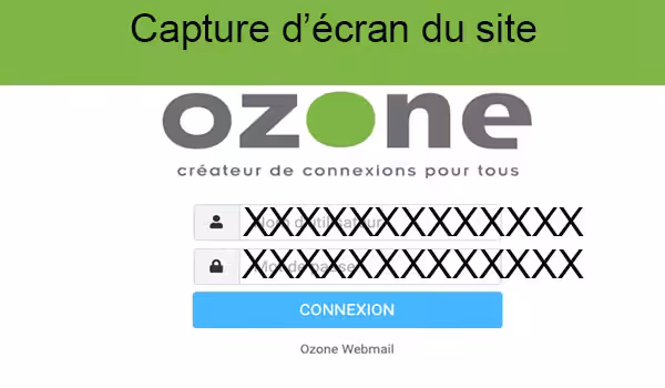 Se connecter messagerie web ozone