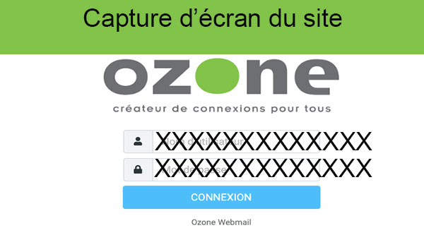 Se connecter messagerie web ozone