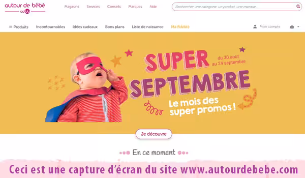 Autour de bébé accès et login 