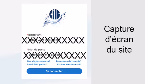 Se connecter à l'espace client cile.be