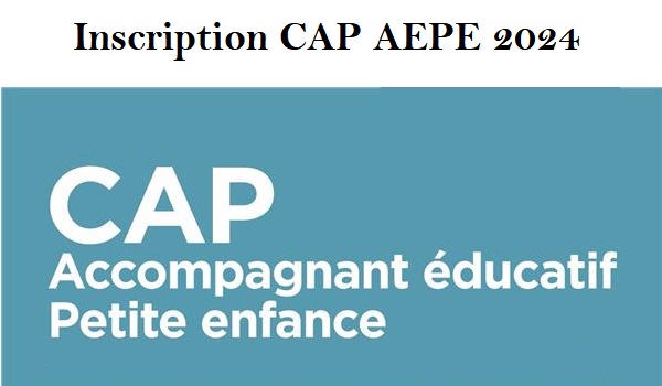 Cap Aepe inscription 2024
