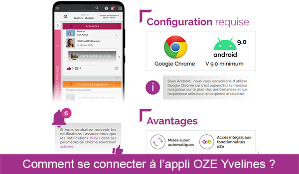 Connexion à OZE Yvelines sur www.ozecollege.yvelines.fr