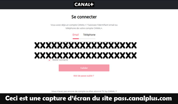Canal + identification en ligne 