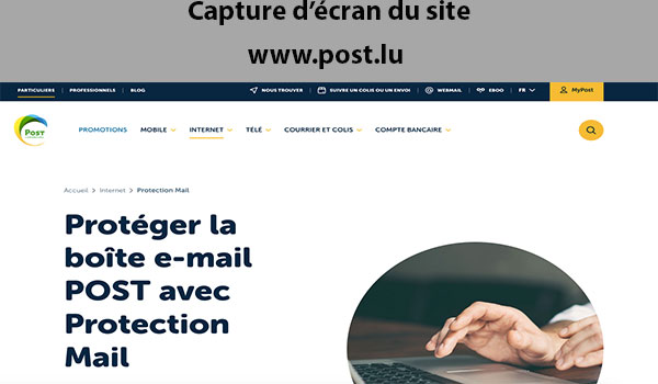Site Internet Post Luxembourg